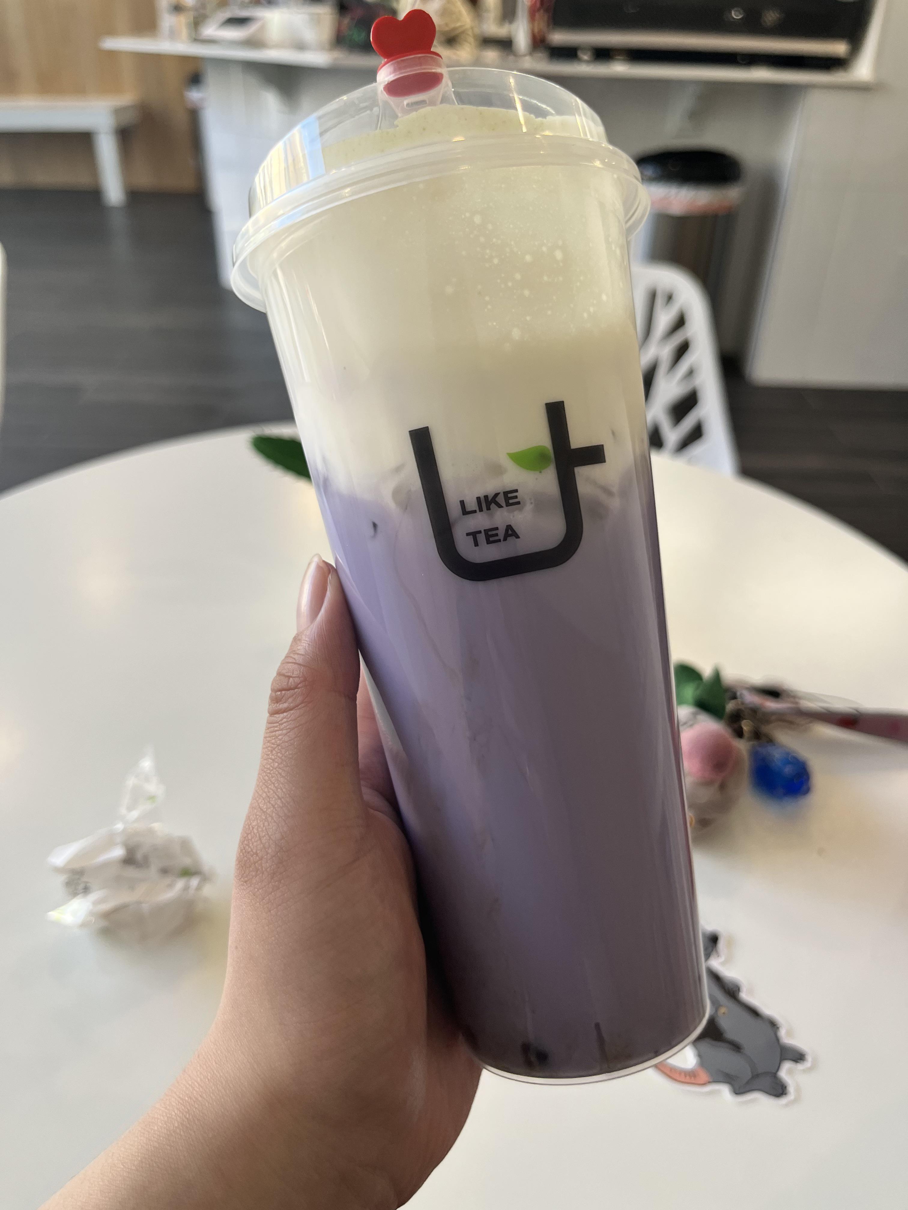 Cheese Taro Boba Tea